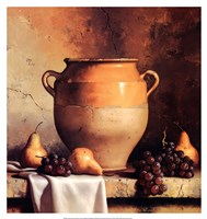 Confit Jar with Pears & Grapes by Loran Speck - 33" x 35"