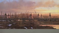 Blackfeet Camp by Michael Coleman - 36" x 20"