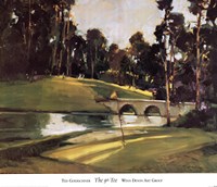 The 9th Tee by Ted Goerschner - 30" x 26", FulcrumGallery.com brand