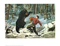 Life of a Hunter by Currier and Ives - 28" x 22"