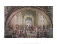 The School of Athens, 1511 by Raphael, 1511 - 14" x 11"