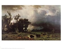 Buffalo Trail by Albert Bierstadt - 28" x 22"