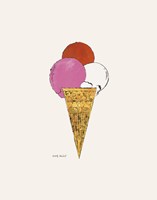 Ice Cream Dessert, c. 1959 (red, pink and white) Fine Art Print