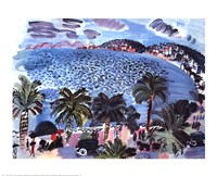 Mediterranean Scene by Raoul Dufy - 27" x 22", FulcrumGallery.com brand