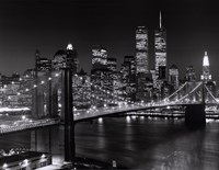 New York, New York, Brooklyn Bridge Fine Art Print