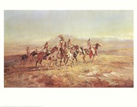 Sun River War Party Fine Art Print
