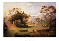 Boating On The Hudson by John James Audubon - 36" x 26"
