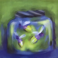 Fireflies In Jar Fine Art Print