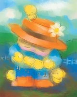 Me With Chicks Fine Art Print