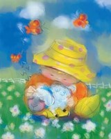 Me With Lamb Fine Art Print