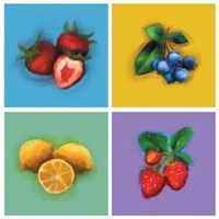 Four Fruit Panel Fine Art Print