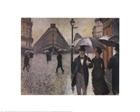 Paris, a Rainy Day, 1877 by Gustave Caillebotte, 1877 - 20" x 16"