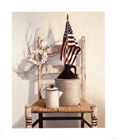 Chair With Jug And Flag