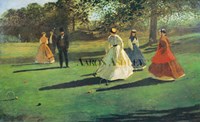 Croquet Players Fine Art Print