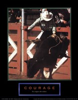 Courage-Bull Rider Fine Art Print