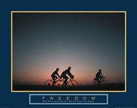 Freedom - Family Biking Fine Art Print