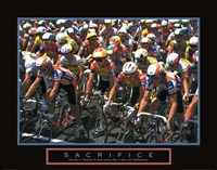 Sacrifice - Starting Line Bicycle Race Fine Art Print