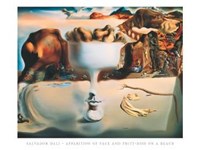 Apparition Of Face And Fruit Dish On A B Fine Art Print