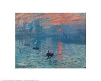 Impression, Sunrise, c.1872 (blue) Fine Art Print