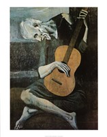 Old Guitarist Fine Art Print