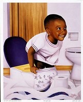 Boy Potty Kid Fine Art Print