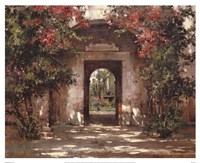 Flowered Doorway by Cyrus Afsary - 21" x 17"