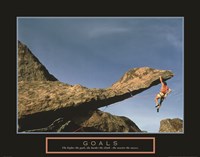 Goals - Rock Climber Fine Art Print