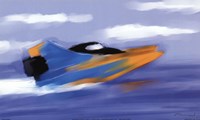 Speed Boat Framed Print