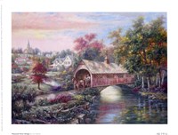 Pheasant River Bridge by Carl Valente - 8" x 6"