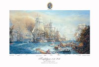 Battle of Trafalgar At 2:30 Pm Fine Art Print