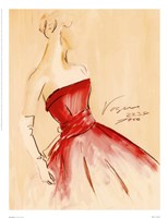 Red Dress I by Tara Gamel - 10" x 13"