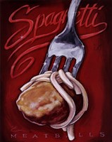 Spaghetti Meatballs Fine Art Print