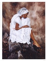 Lady In White Fine Art Print