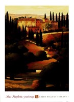Green Hills of Tuscany I Fine Art Print