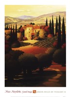 Green Hills of Tuscany II by Max Hayslette - 14" x 19"