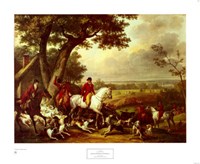 Hunt In The Park In Fountainbleau Fine Art Print