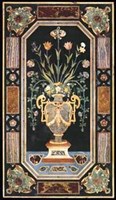 Inlaid Marble Panel I Fine Art Print