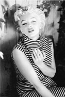 Marilyn Monroe - striped dress Fine Art Print