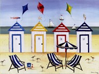 Beach Houses by Katharine Gracey - 16" x 12"