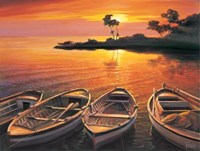 Tramonto Sulla Baia Fine Art Print