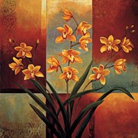 Orange Orchid Fine Art Print