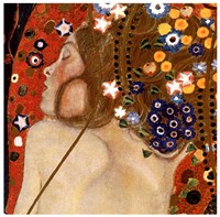 Water Serpents II, c.1907 (detail of woman) Fine Art Print
