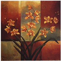 Orange Orchid Fine Art Print