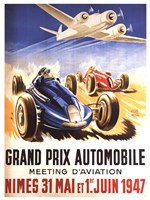 Grand Prix Automobile Nimes Fine Art Print