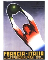 Francia Italia Foot Ball 1935 Fine Art Print
