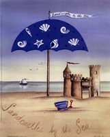 Sandcastles By The Sea Fine Art Print