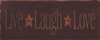 Live Laugh Love by Kim Klassen - 20" x 8"