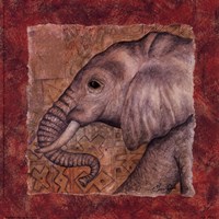 Elephant Safari Framed Print
