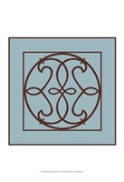 Chocolate And Blue Ironwork V Fine Art Print