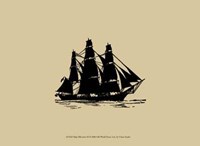 Ship Silhouette III Framed Print